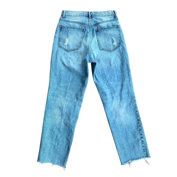 BDG Urban Outfitters Distressed Light Wash Denim High Rise Straight Leg Jeans - Picture 2 of 16